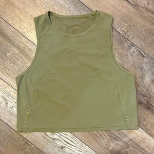 lululemon athletica Olive Green Tank Top